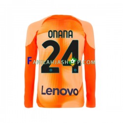 Inter Milan Pelipaidat Andre Onana 24 Maalivahdin Neljäspelipaita 2022-2023 Pitkähihainen ,Miehet