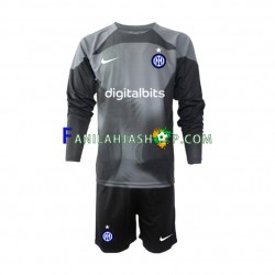 Inter Milan Pelipaidat Maalivahdin Kotipelipaita 2022-2023 Pitkähihainen ,Lapset