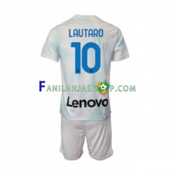 Inter Milan Pelipaidat Lautaro Martinez 10 Vieraspelipaita 2022-2023 Lyhythihainen ,Lapset