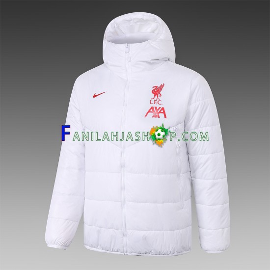 Liverpool Valkoinen Puuvillaneuletakki ,Miehet