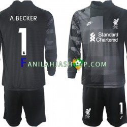 Liverpool Pelipaidat A.BECKER 1 Maalivahdin Kolmaspelipaita 2021-2022 Pitkähihainen ,Lapset
