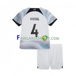 Liverpool Pelipaidat Virgil van Dijk Vieraspelipaita 2022-2023 Lyhythihainen ,Lapset