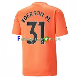 Manchester City Pelipaidat Ederson M. 31 Maalivahdin Kolmaspelipaita 2022-2023 Lyhythihainen ,Miehet