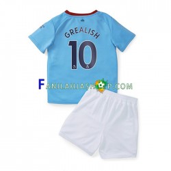 Manchester City Pelipaidat Grealish 10 Kotipelipaita 2022-2023 Lyhythihainen ,Lapset
