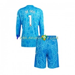 Manchester United Pelipaidat DE GEA 1 Maalivahdin Kotipelipaita 2022-2023 Pitkähihainen ,Lapset