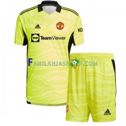 Manchester United Pelipaidat Maalivahdin Kotipelipaita 2021-2022 Lyhythihainen ,Lapset