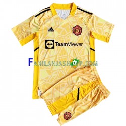 Manchester United Pelipaidat Maalivahdin Kotipelipaita 2022-2023 Lyhythihainen ,Lapset