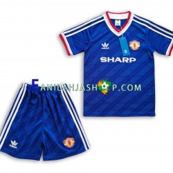 Manchester United Pelipaidat 1986 Retro Vieraspelipaita Lyhythihainen ,Lapset