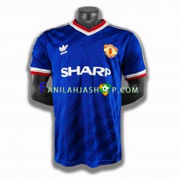 Manchester United Pelipaidat 1986 Retro Kolmaspelipaita Lyhythihainen ,Miehet