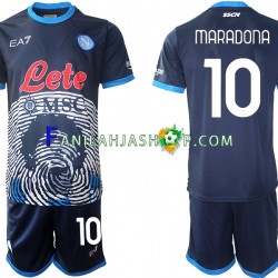 Napoli Pelipaidat Diego Maradona 10 Special 2 Kotipelipaita 2021-2022 Lyhythihainen ,Lapset
