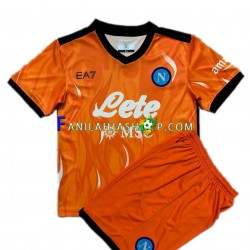 Napoli Pelipaidat Maalivahdin Kolmaspelipaita 2021-2022 Lyhythihainen ,Lapset