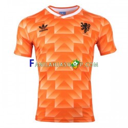 Alankomaat Pelipaidat 1988 Retro Kotipelipaita Lyhythihainen ,Miehet