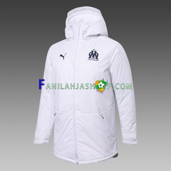 Olympique de Marseille Valkoinen Takki Tuulitakki ,Miehet