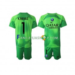 Paris Saint-Germain Pelipaidat Keylor Navas 1 Maalivahdin Kotipelipaita 2022-2023 Lyhythihainen ,Lapset