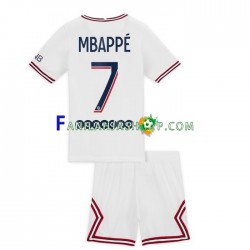 Paris Saint-Germain Pelipaidat Mbappé Kylian 7 Neljäspelipaita 2021-2022 Lyhythihainen ,Lapset