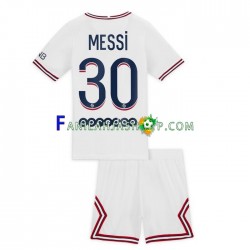 Paris Saint-Germain Pelipaidat Lionel Messi 30 Neljäspelipaita 2021-2022 Lyhythihainen ,Lapset