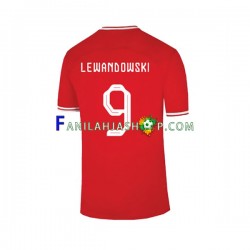 Puola Pelipaidat Lewandowski 9 Vieraspelipaita World Cup 2022 Lyhythihainen ,Miehet