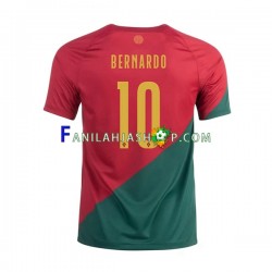Portugali Pelipaidat Bernardo 10 Kotipelipaita World Cup 2022 Lyhythihainen ,Miehet