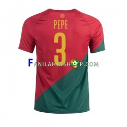 Portugali Pelipaidat PEPE 3 Kotipelipaita World Cup 2022 Lyhythihainen ,Miehet