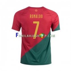 Portugali Pelipaidat Ronaldo 7 Kotipelipaita World Cup 2022 Lyhythihainen ,Miehet