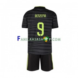 Real Madrid Pelipaidat Benzema 9 Kolmaspelipaita 2022-2023 Lyhythihainen ,Lapset