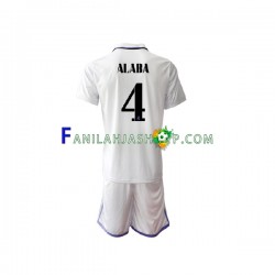 Real Madrid Pelipaidat David Alaba 4 Kotipelipaita 2022-2023 Lyhythihainen ,Lapset