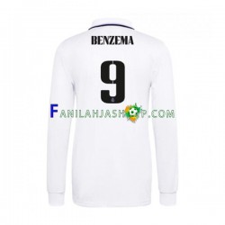 Real Madrid Pelipaidat Karim Benzema 9 Kotipelipaita 2022-2023 Pitkähihainen ,Miehet