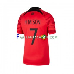 Etelä-Korea Pelipaidat Son Heung-min 7 Kotipelipaita World Cup 2022 Lyhythihainen ,Miehet