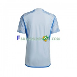 Espanja Pelipaidat Vieraspelipaita World Cup 2022 Lyhythihainen ,Miehet