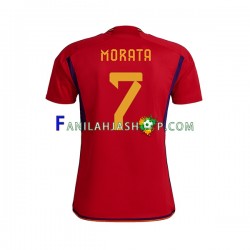 Espanja Pelipaidat MORATA 7 Kotipelipaita World Cup 2022 Lyhythihainen ,Miehet