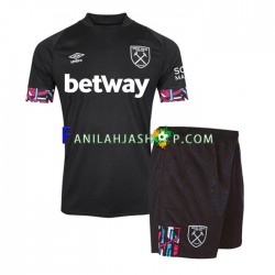 West Ham United Pelipaidat Vieraspelipaita 2022-2023 Lyhythihainen ,Lapset