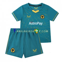Wolverhampton Wanderers Pelipaidat Vieraspelipaita 2022-2023 Lyhythihainen ,Lapset
