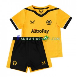 Wolverhampton Wanderers Pelipaidat Kotipelipaita 2022-2023 Lyhythihainen ,Lapset